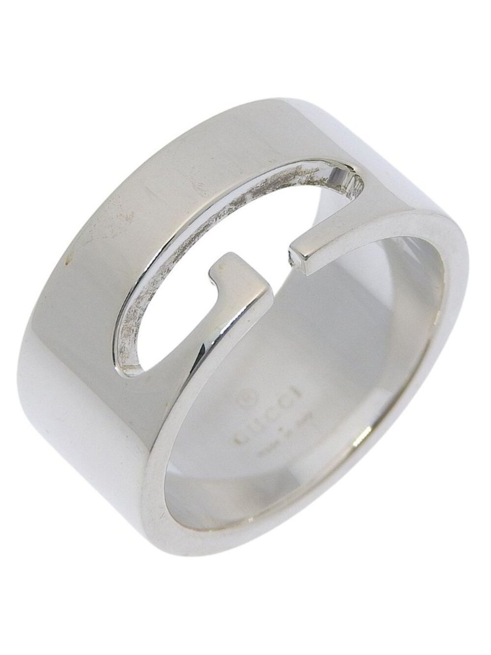 Gucci Logo Sterling 925 Silver Ring